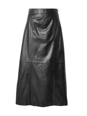 Kožená sukňa Ibana čierna