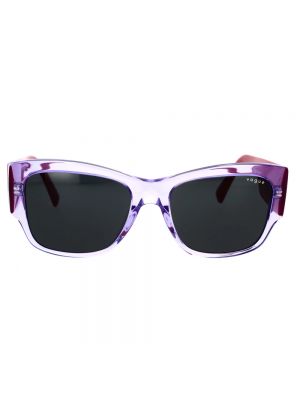 Przezroczyste okulary przeciwsłoneczne Vogue fioletowe