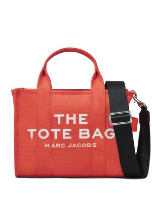 Памучни шопинг чанта Marc Jacobs оранжево