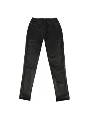 Spodnie z wiskozy Monnalisa czarne
