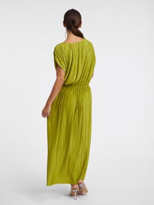 Rochie lunga plisată Orsay verde