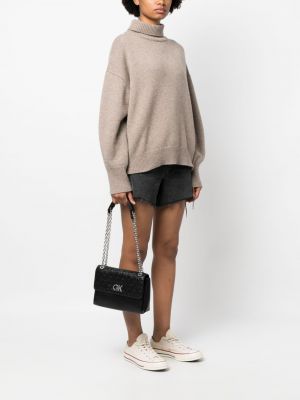 Kožená kabelka z imitace kůže Calvin Klein