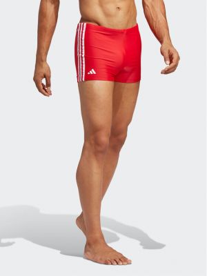 Csíkos boxeralsó Adidas piros