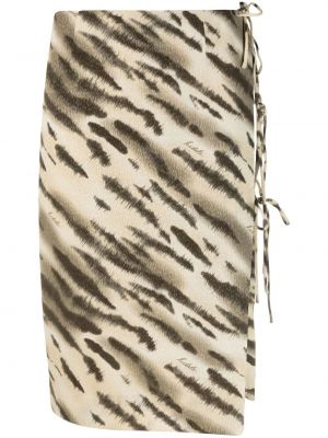 Suknja s printom s uzorkom tigra Rotate