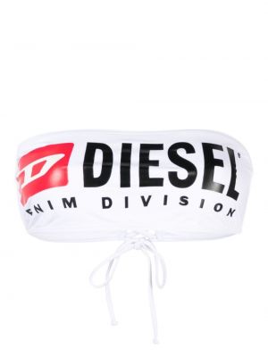 Bikini z nadrukiem Diesel biały