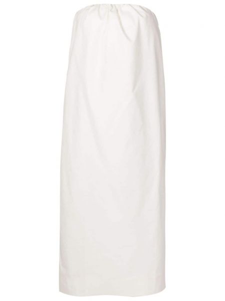 Robe mi-longue en coton Adriana Degreas blanc