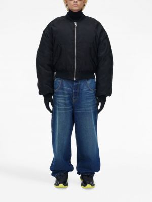 Péřová bunda s potiskem Marc Jacobs černá