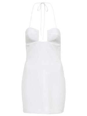Mini vestido de crepé Mônot blanco