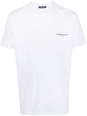 Памучна тениска с принт Costume National Contemporary бяло