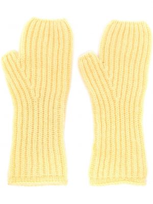 Кашмирени ръкавици Pringle Of Scotland жълто