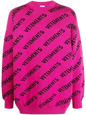 Lang genser Vetements rosa