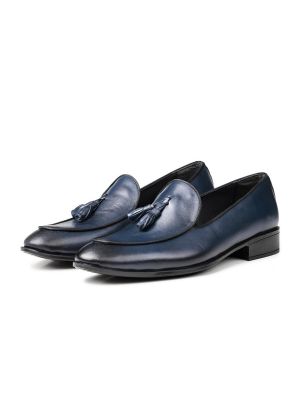 Pantofi loafer din piele Ducavelli albastru