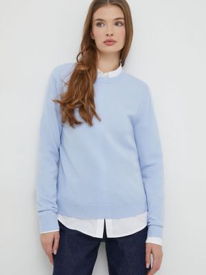 Gyapjú pulóver United Colors Of Benetton kék