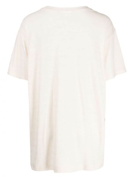 Koszulka bawełniana z nadrukiem The Upside biała