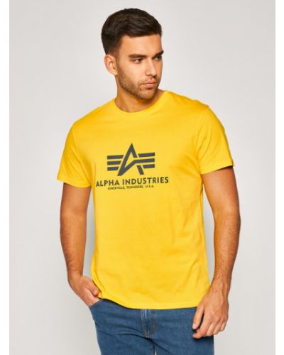 Tričko Alpha Industries žluté