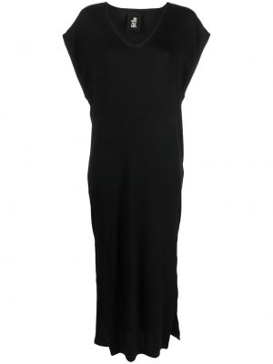 Μίντι φόρεμα με λαιμόκοψη v Thom Krom μαύρο