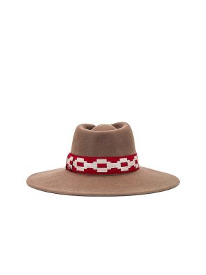 Sombrero de fieltro Brixton rojo