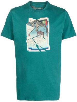 T-shirt aus baumwoll mit print Maharishi grün