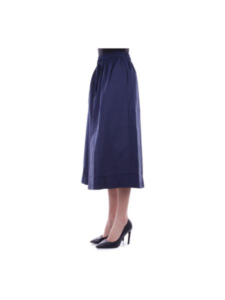 Falda midi con bolsillos New Balance azul