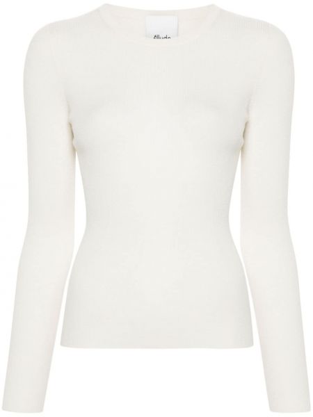 Sweter wełniany Allude biały