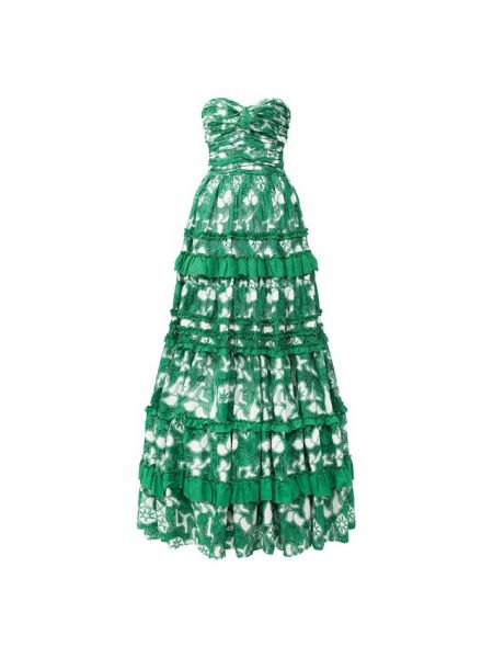 Платье макси Alexis, зеленое