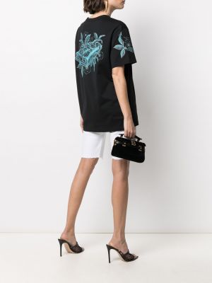 Camiseta de flores Givenchy negro