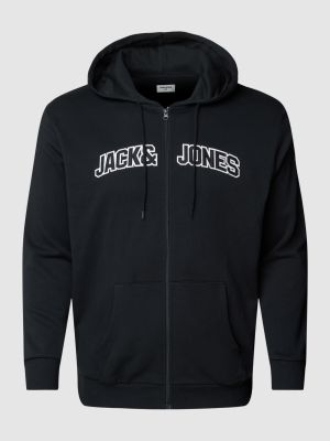Bluza rozpinana Jack & Jones Plus czarna