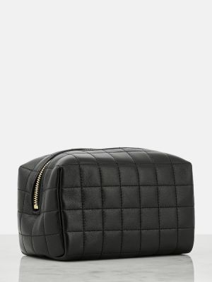 Kožená kožená taška Saint Laurent čierna