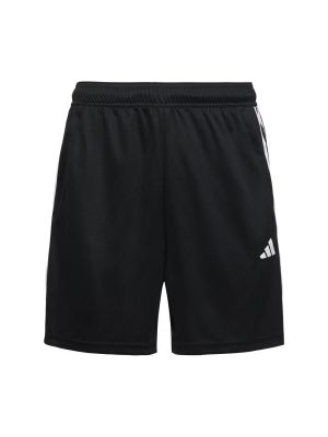 Kratke hlače s črtami Adidas Performance črna
