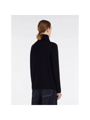Bufanda de lana con cuello alto de tela jersey Max Mara negro