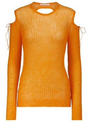 Mohérový sveter Cecilie Bahnsen oranžová