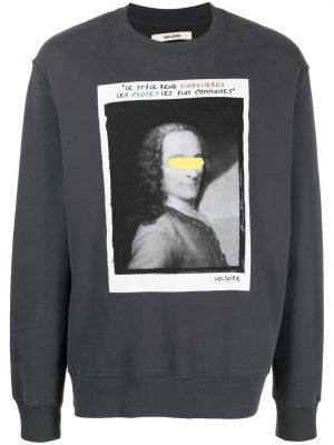 Trykt sweatshirt Zadig&voltaire grå