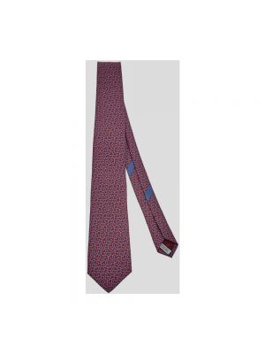 Jedwabny krawat Salvatore Ferragamo czerwony