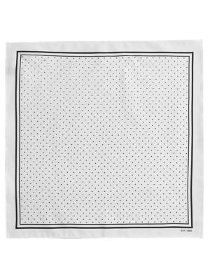 Mens M&S Collection Pin Dot Pure Silk Pocket Square - White, White M&s Collection