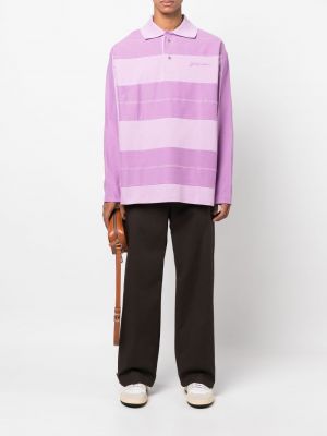 Polo marškinėliai Jacquemus violetinė
