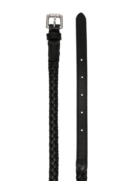 Cinturón con trenzado Emporio Armani negro