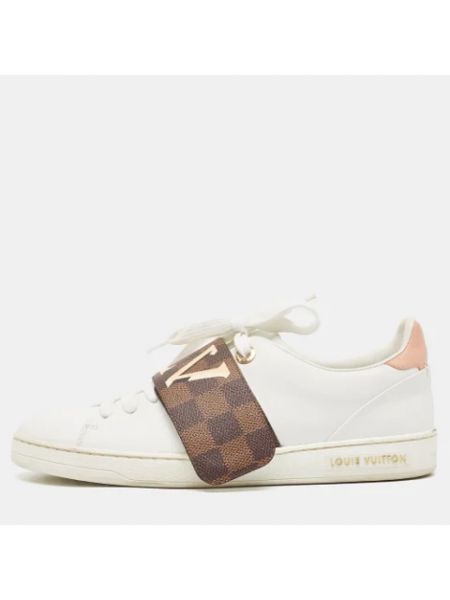 Sneakersy skórzane Louis Vuitton Vintage białe