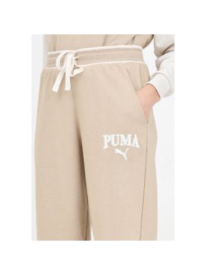 Pantalones de chándal con estampado Puma beige