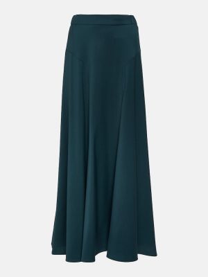 Falda midi de lana Vivienne Westwood azul