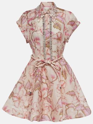 Lilleline siidist linased kleit Zimmermann
