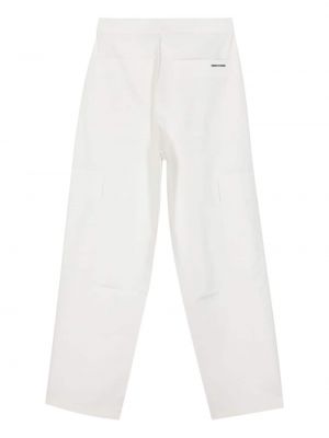 Spodnie cargo Calvin Klein białe