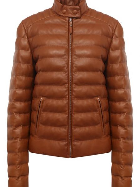 Кожаная куртка Ralph Lauren коричневая