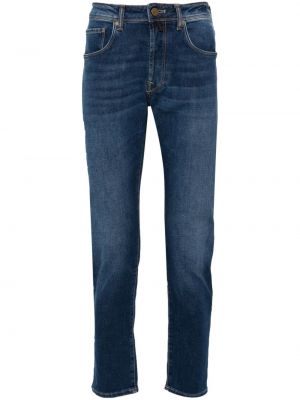 Slim fit low waist skinny jeans Incotex blau