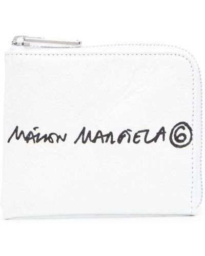 Cartera con estampado Mm6 Maison Margiela blanco