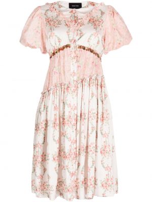 Φλοράλ μίντι φόρεμα με σχέδιο Simone Rocha