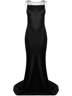 Мрежеста вечерна рокля Maison Margiela черно