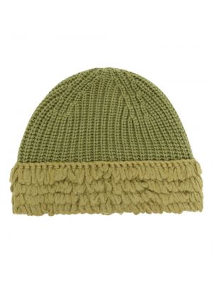 Вълнена шапка Moncler зелено