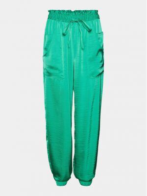 Pantalon large Vero Moda vert