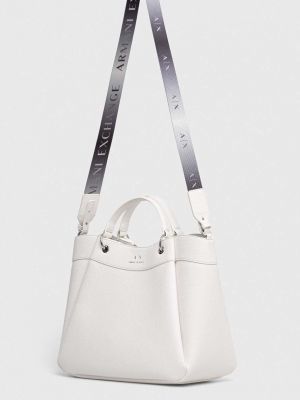Белая сумка шоппер Armani Exchange