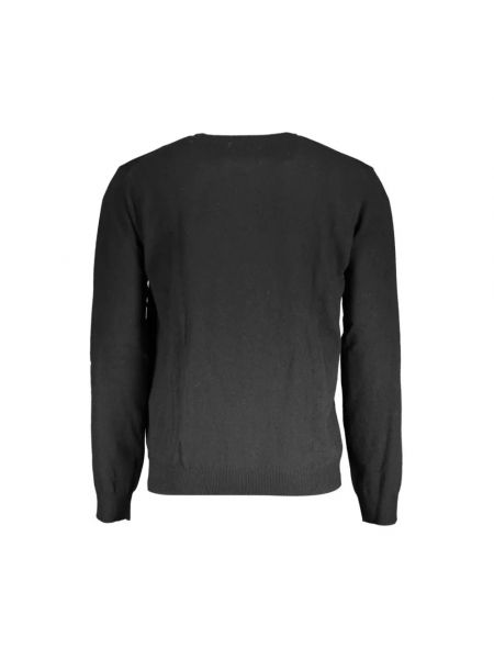 Jersey con bordado de lana de tela jersey La Martina negro